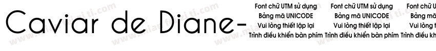Caviar de Diane字体转换